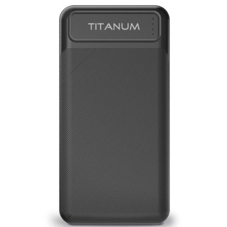 Повербанк TITANUM TPB-913-B 20000mAh Micro USB, Type-C, 2USB Black