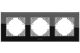 Рамка на 3 поста VIDEX BINERA VF-BNFRG3H-B горизонтальная черная