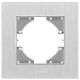 Рамка алюминиевая горизонтальная на 1 пост VIDEX BINERA VF-BNFRA1H-SL серебристая