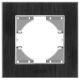 Рамка алюминиевая горизонтальная на 1 пост VIDEX BINERA VF-BNFRA1H-B черная