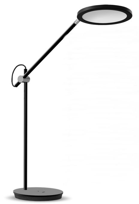 Світлодіодна настільна лампа VIDEX VL-TF15B 20W 4100K з природною перенесенням кольорів, керуванням жестами і нічником, чорна
