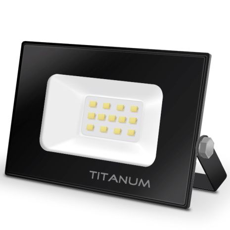 Прожектор світлодіодний TITANUM 10W 6000K TLF106 220V IP65 захищений