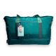 Дорожная сумка Bobo, два отделения, два внутренних кармана, фронтальный карман, размер 47*35*25 см, зеленый