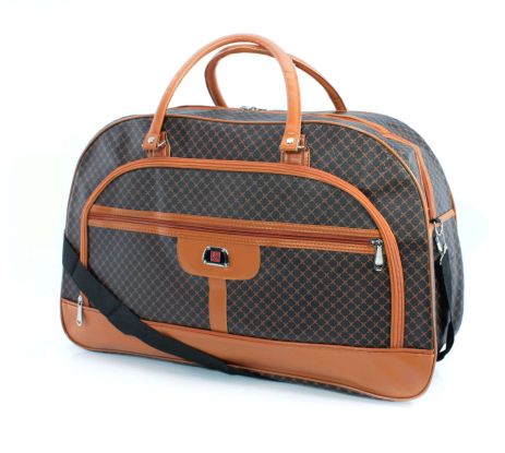 Дорожня сумка-саквояж з гранітолю 1 відділ 2 фронтальні кишені ремінь розмір: 54*33*20 см принт 5