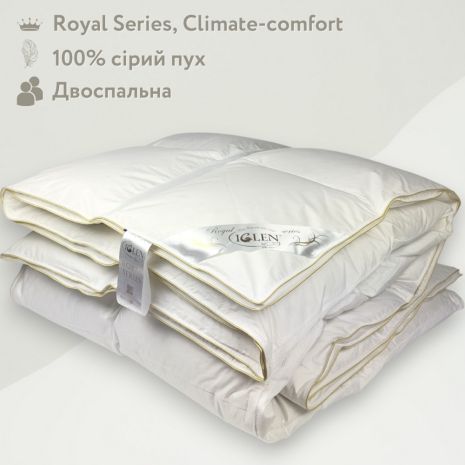 Одеяло пуховое со 100% серым пухом Royal Series Climate-comfort IGLEN 200х220 (20022010GRS)