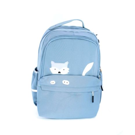 Городской молодежный рюкзак 20 л, два отделения, боковые карманы, размеры: 42*29*16 см, голубой