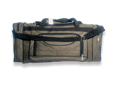 Дорожня сумка mTs 12010 фронтальні кишені одно відділення розмір 70*33*30 см коричнева
