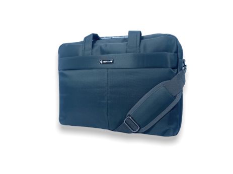 Чоловіча сумка для ноутбука 2020-А, 2 відділення, фронтальний карман, ремень 135 см, розмір: 40*30*10 см сіра