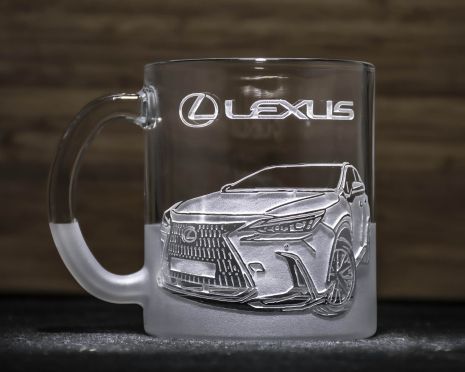 Чашка для чая и кофе с гравировкой Lexus NX