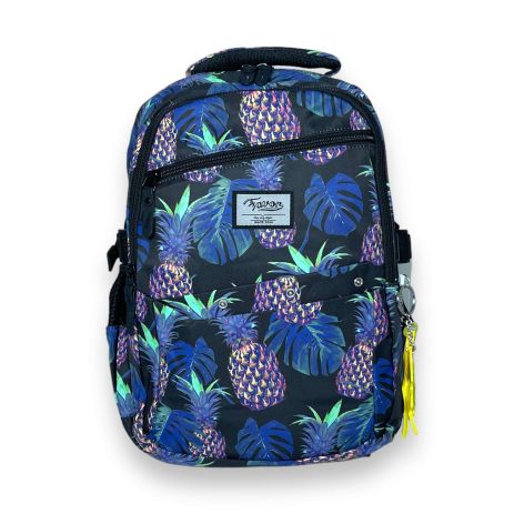 Шкільний рюкзак Favor для дівчинки, два відділення, фронтальний карман, розмір 40*27*15см, чорно-синій