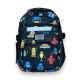 Шкільний рюкзак Favor для хлопчика, два відділення, фронтальні кишені, бічні кишені, розмір: 35*26*12см, чорний