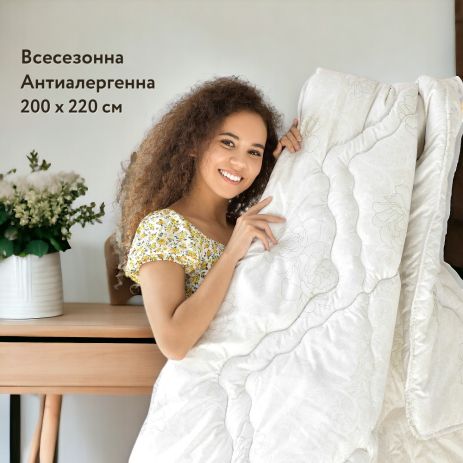 Всесезонное одеяло IDEIA Air Dream Classic 200Х220 см розы (8-11752*001)