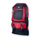 Туристический рюкзак, 60 л, один отдел, две фронтальные карманы, размер: 65(75)*40*20 см, черно-красный