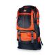 Туристический рюкзак, 60 л, один отдел, два фронтальных кармана, размер: 65(75)*40*20 см, черно-оранжевый