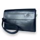 Чоловічий гаманець портмоне Langsa клатч з екошкіри три відділи додаткові кишені розмір: 22*15*5 см чорний
