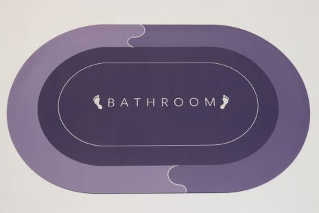 Вологопоглинаючий килимок у ванну 50*80 см на нековзькій основі 30940/violet