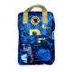 Городской рюкзак Kanken 20л один отдел фронтальный карман боковые карманы размер 40*28*15см синий-оранжевый