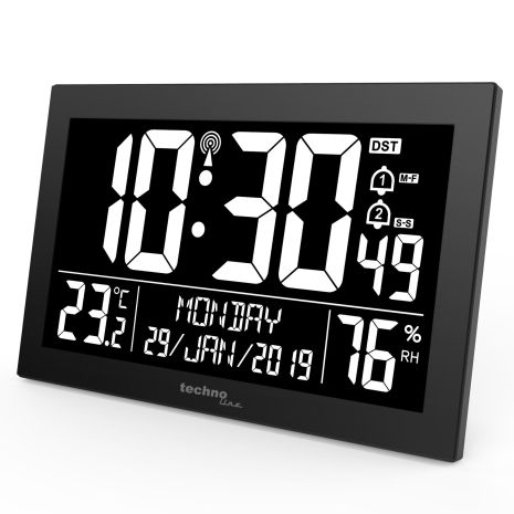 Настінний годинник Technoline WS8017 Black (WS8017)