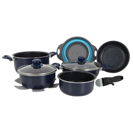 Набор посуды Gimex Cookware Set induction 9 предметів Blue (6977225)