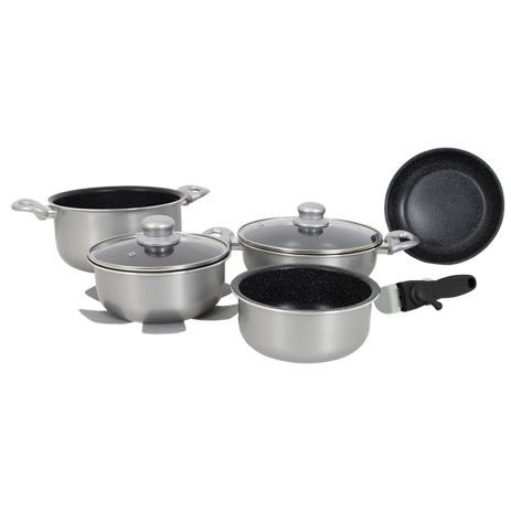 Набор посуды Gimex Cookware Set induction 8 предметів Silver (6977227)