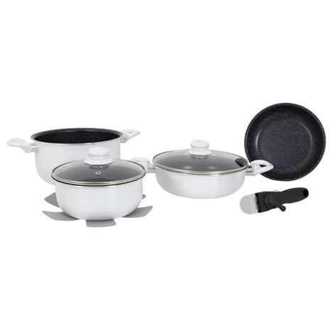 Набор посуды Gimex Cookware Set induction 7 предметів White (6977221)