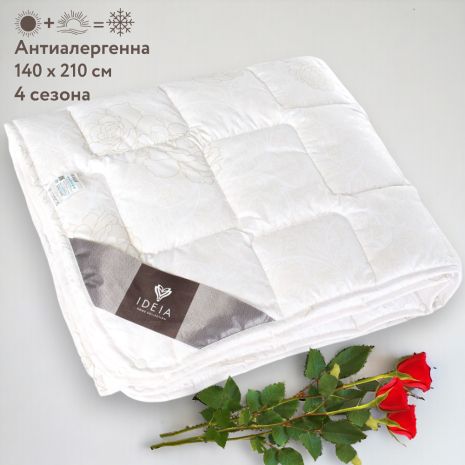 Модульное одеяло 4 сезона IDEIA Air Dream (набор из двух скрепляемых одеял) 140Х210 см розы (8-7939*002)