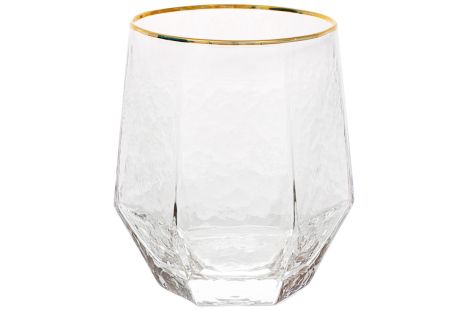 Склянка із золотим кантом Marsel, 450мл BonaDi 579-235
