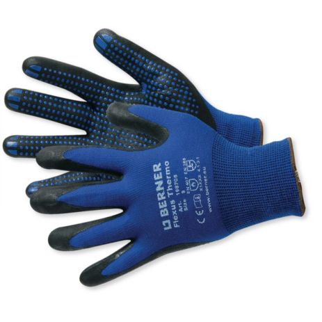 Теплоизоляционные перчатки из нитриловой пены Flexus Thermo Berner размер 10