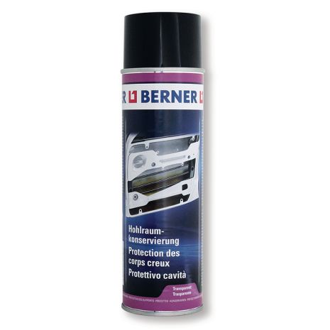 Антикоррозионное покрытие (Антикор) для скрытых полостей кузова Berner, 500 мл Прозрачное
