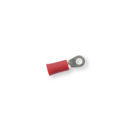 Клемма обжимная изолированная кольцевая 0,5 - 1,5 мм красная Ø 4,3 мм Berner 100 шт