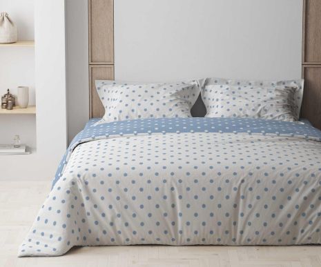 Комплект постільної білизни ТЕП "Happy Sleep" Light Blue Dots, 50x70 двоспальний