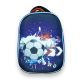 Школьный рюкзак Bear, каркасный, одно отделение, внутренние и боковые карманы, размер 39*29*15см, синий с мячом
