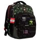 Шкільний рюкзак YES, напівкаркасний два відділення фронтальна кишеня розмір 40*29*18,5см чорна Minecraft Chibi