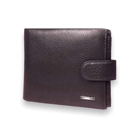 Шкіряний чоловічий гаманець Cardinal 538 для купюр 3 відділи 5 відділів для карток 4-прозорі розміри: 14*10*3см коричневий