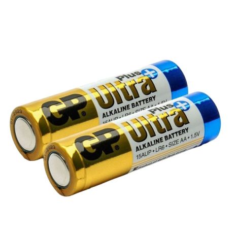 Батарейка GP ULTRA PLUS ALKALINE лужна LR6 АА,пальчикова (2шт) плівка