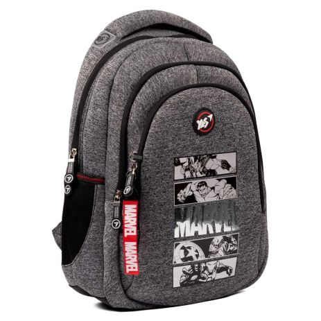 Шкільний рюкзак YES, три основні відділення, два бічні кармани, розмір: 44*29*17 см, сірий Marvel.Avengers