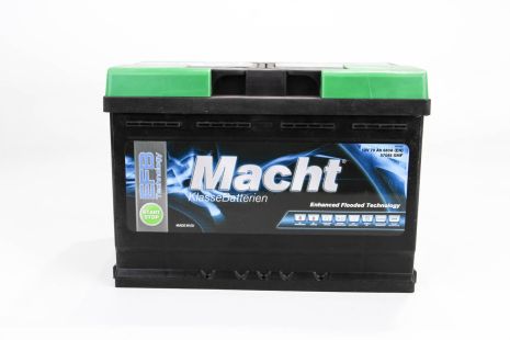 Аккумулятор Macht EFB 70 Ah (680 A; 278X175X190), MACHT (19810)