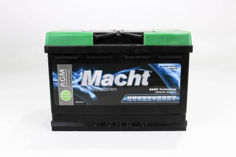 Аккумулятор Macht AGM 70 Ah (760 A; 278X175X190), MACHT (25944)