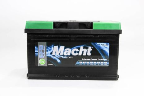 Аккумулятор Macht EFB 80 Ah (760 A; 315X175X190), MACHT (19811)