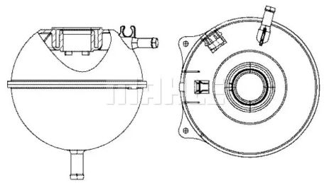 Бачок розширювальний радіатора T4 91-03, MAHLE (CRT23000S)