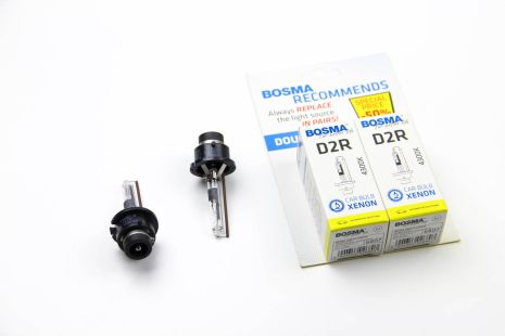 Лампа ксенонова D2R XENON 85V 35W P32D-3 4300K Упаковка 2шт, BOSMA (6807D)