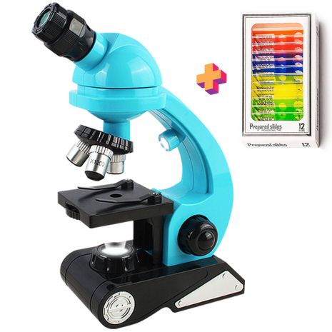 Дитячий науковий набір: мікроскоп OEM BG002 до 1200х + біологічні зразки