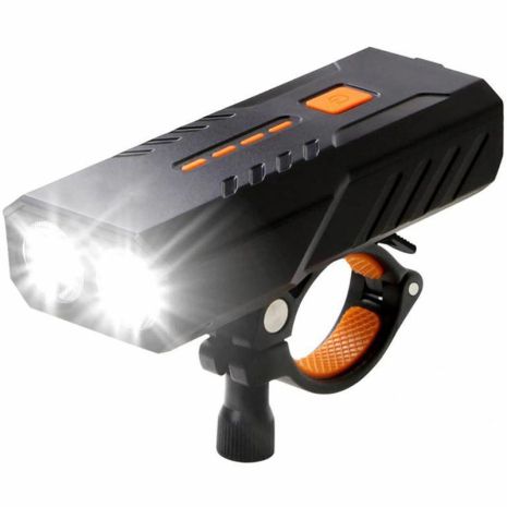 Велосипедный фонарь с функцией Powerbank Bike Light BC25 Pro | передняя фара с креплением на руль