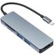 Мультипортовий USB-C хаб-розгалужувач для ноутбука Addap MH-11 | Адаптер 5в1: USB 3.0/USB-C/SD/MicroSD
