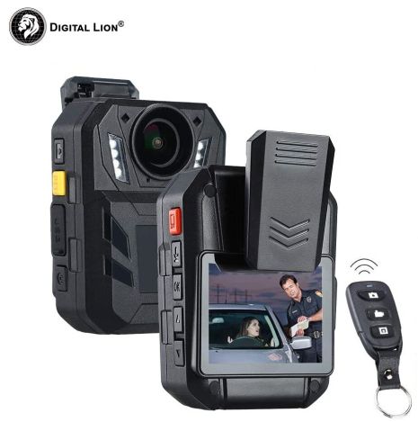 Профессиональный полицейский видеорегистратор Digital Lion WA7-D, с пульом управления, нагрудная боди камера , 4000mAh, противоударный, IP67, 170°