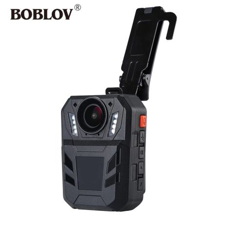 Противоударный полицейский видеорегистратор Boblov WA7-D, 32МП, боди камера с пультом управления, 4000mAh , IP67