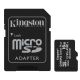 Карта памяти Kingston 16Gb, micro SD, Class 10, Canvas Select Plus