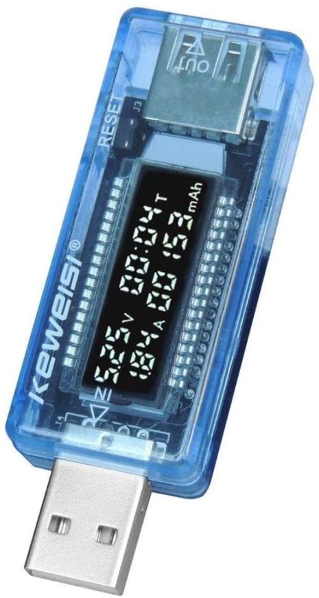 USB тестер напруги із цифровим дисплеєм Keweisi