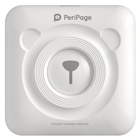 Портативный bluetooth термопринтер для смартфона PeriPage A6, белый