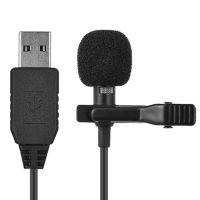 Якісний мікрофон петличний Andoer EY-510 USB, петличка для ноутбука, комп'ютера, пк